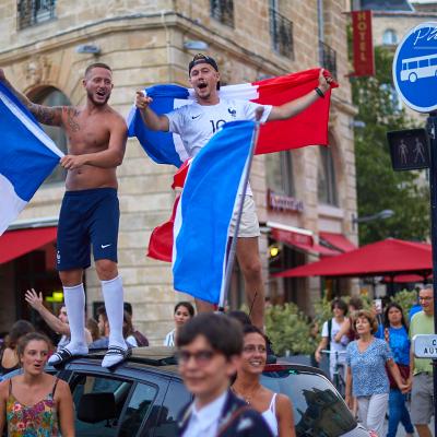 Place Gambetta supporter des Bleus